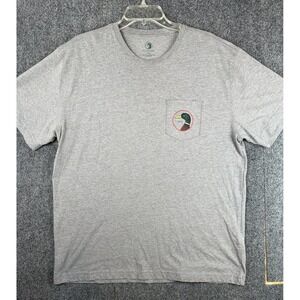 Duck Head Men's Graphic Pocket T-Shirt Double-Sided Duck Short Sleeve Size XL